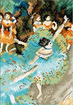 W sprzedaży | Schemat do haftu E. Degas Tancerka w zieleni