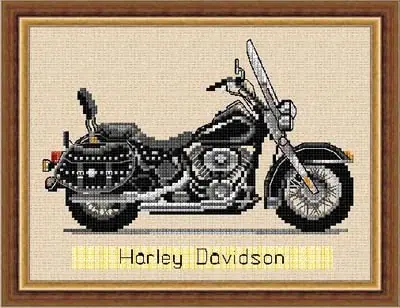 Top oferta | Schemat do haftu Motocykl - Harley Davidson