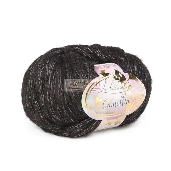 Włóczka Camellia 122 Czarny - Cena specjalna