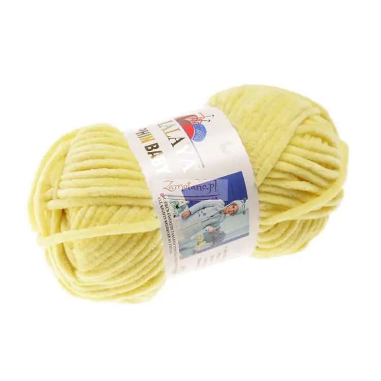 Oferta specjalna | Włóczka Himalaya Dolphin Baby Pluszowa 80313 Żółty