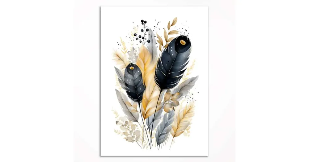 Hit cenowy | Plakat - Pióra glamour