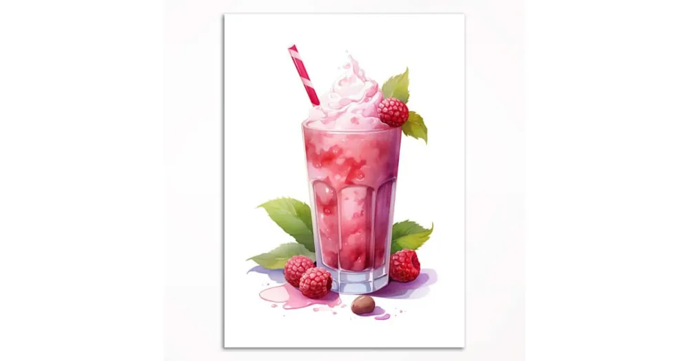 Oferta promocyjna | Plakat - Koktail malinowy