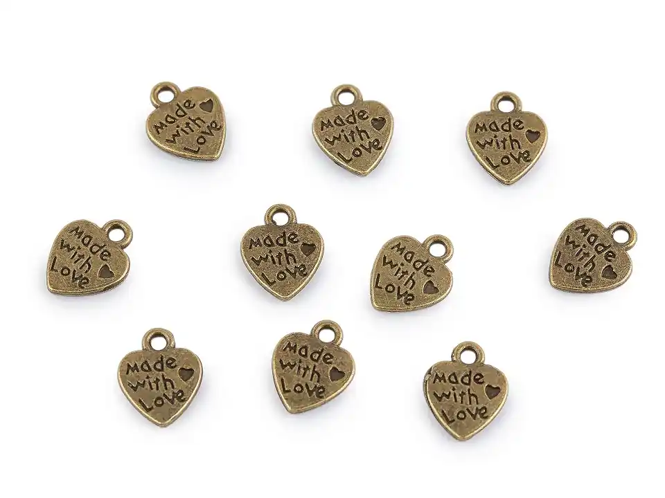 Premium - Zawieszka serce 10x12 mm