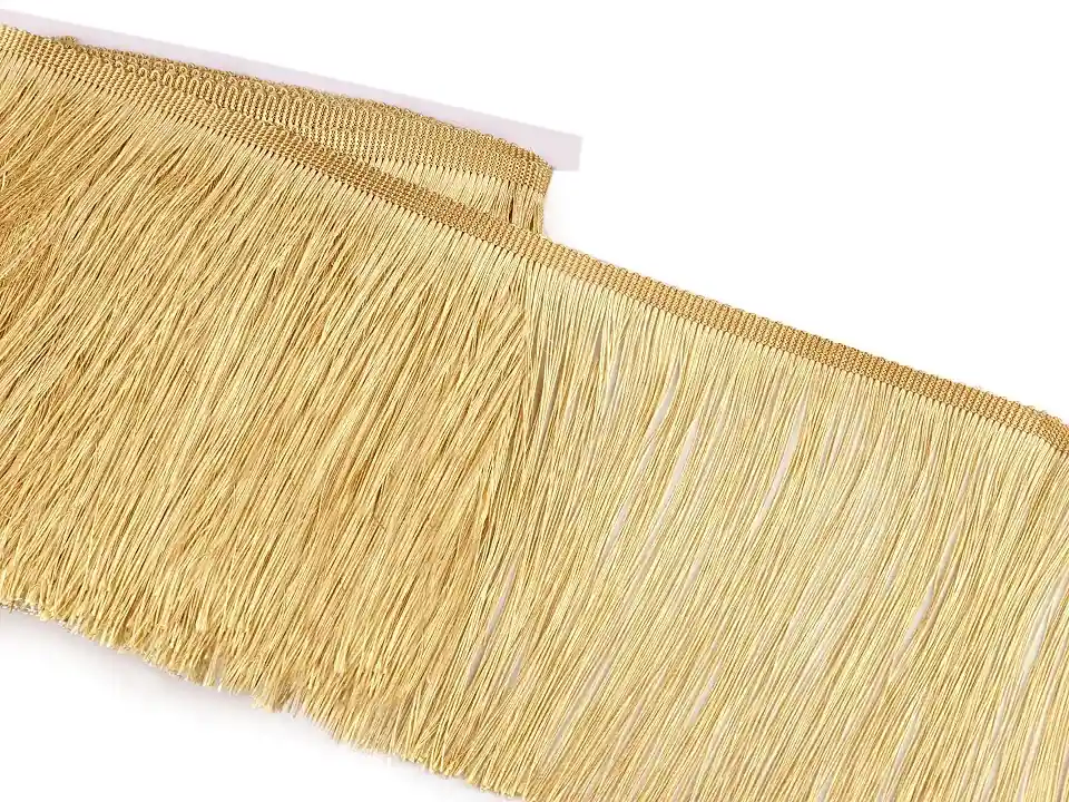 Obniżka | Frędzle z połyskiem szerokość 18 cm