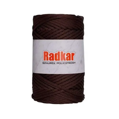 Bestseller - Sznurek poliestrowy 3 mm 4- Brązowy 100 metrów RADKAR