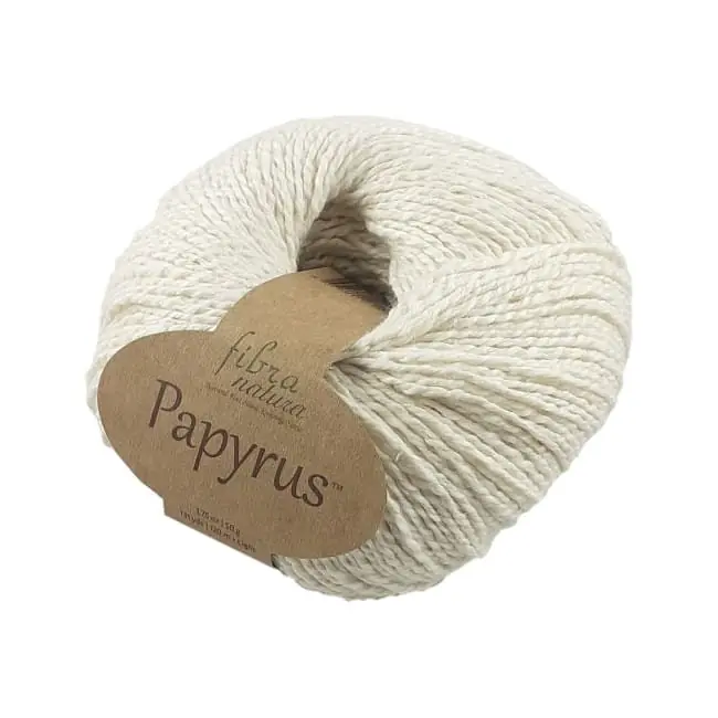 Ekspresowa wysyłka | Papyrus 02 ecru - jedwab i bawełna - Fibra Natura
