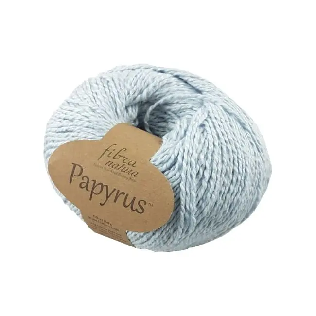 Wygodne zakupy | Papyrus 13 blady niebieski - jedwab i bawełna - Fibra Natura