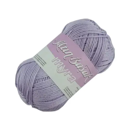 Wyprzedaż - Myra kolor 16 blady fiolet - bawełna maceryzowana 50 g