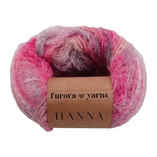 Hanna Furora Yarns włóczka Boucle RÓŻ | Cena fabryczna