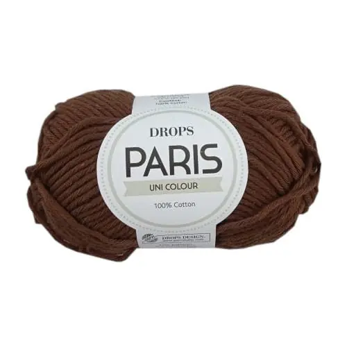 DROPS PARIS 44 ciemny brązowy -100% bawełna - Hit cenowy