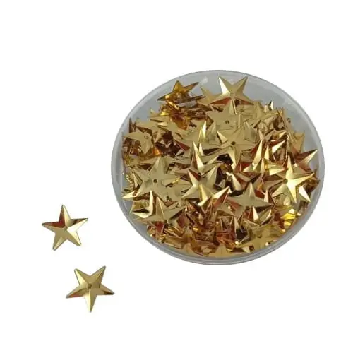 Cekiny gwiazdki 15 mm ZŁOTE 10 G MT - 6211 -Z - Kup dziś