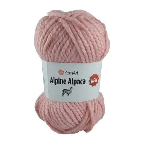 Alpine Alpaca New 1445 PUDROWY RÓŻ gruba włóczka z alpaka 150 g YarnArt - Już w sprzedaży