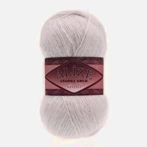 Angora Gold SIMLI 599 blady beż - Alize metalic | Sprawdzony wybór