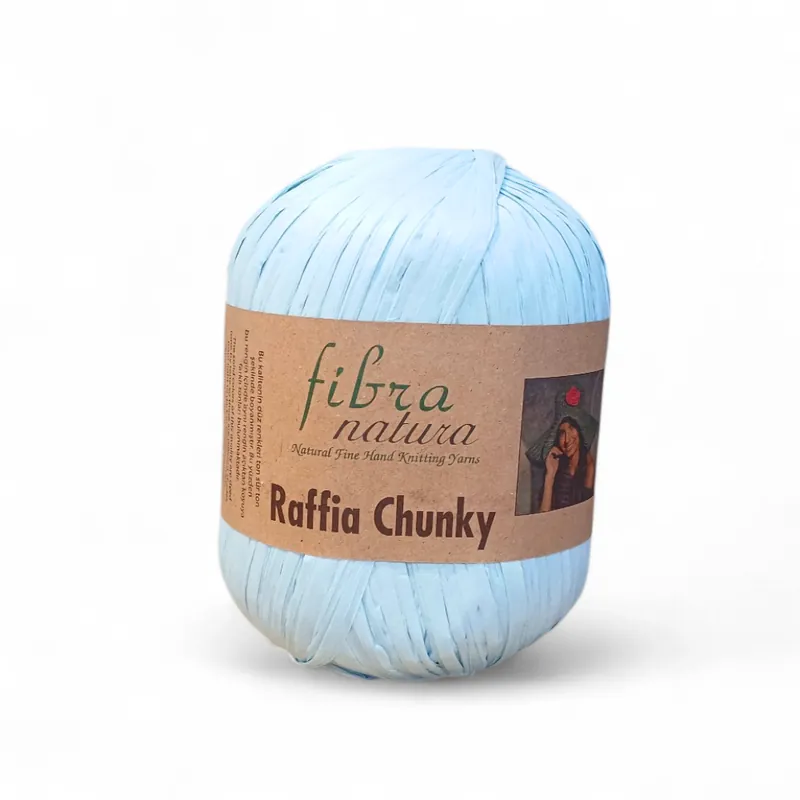 Dodaj do koszyka | Raffia Chunky 114-09 blady niebieski - grubsza rafia naturalna