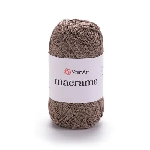 Macrame - sznurek poliestrowy 170 jasny brąz - YarnArt - Najwyższa jakość