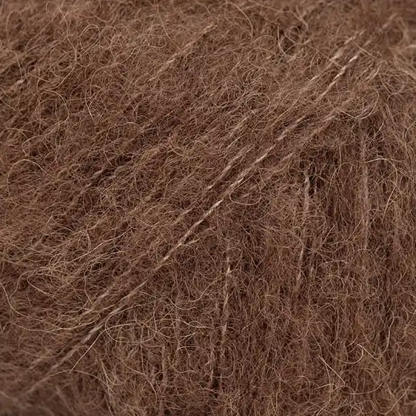 Kupuj bezpiecznie - Drops Brushed Alpaca Silk 38 Czekoladowy brąz