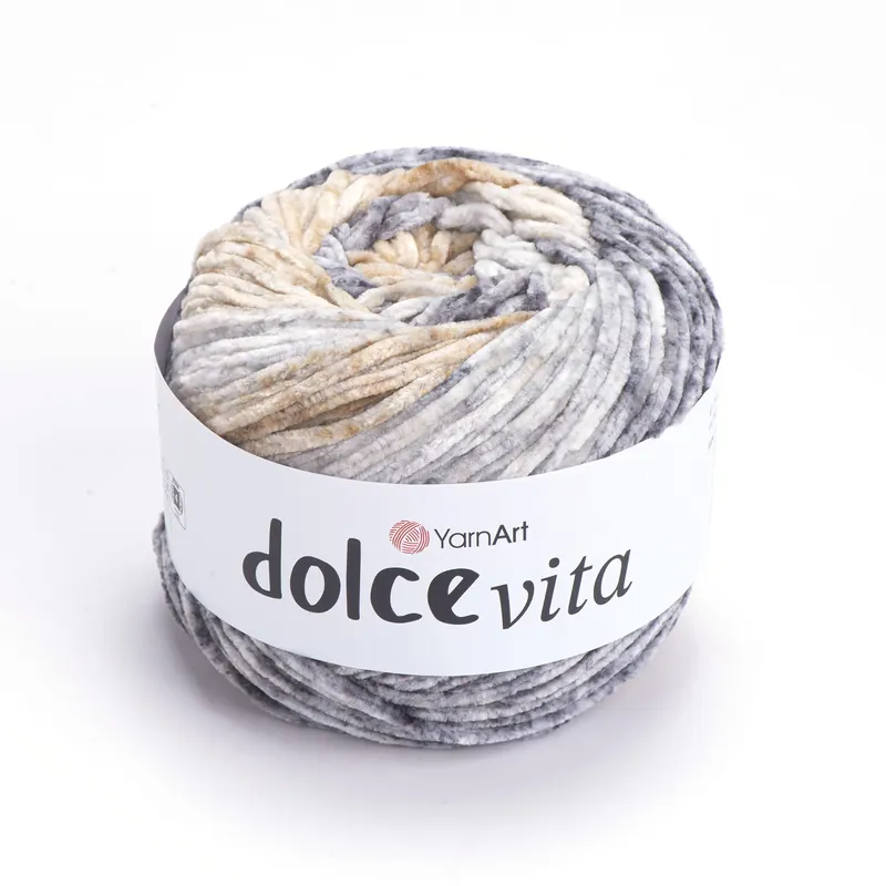 Bestseller | Dolce Vita 3412 beżowo-szary 150 g YarnArt