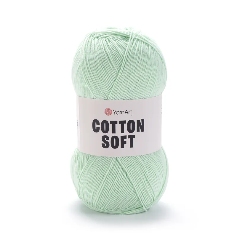Zapasy na wyczerpaniu | Cotton soft 79 Seledyn , cienka włóczka YarnArt