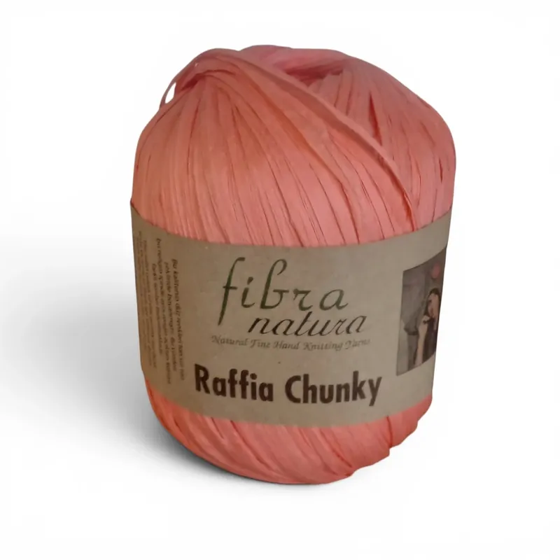 Bezpośrednio od producenta | Raffia Chunky 114-27 Morela - grubsza rafia naturalna