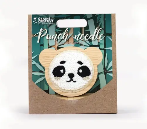 Zestaw kreatywny do punch needle - panda - Ulubieniec klientów