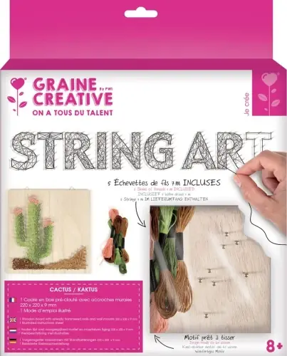 Zestaw kreatywny do string art - kaktus - Cena specjalna