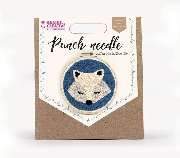 Duży rabat | Zestaw Punch Needle Lisek D 20 cm
