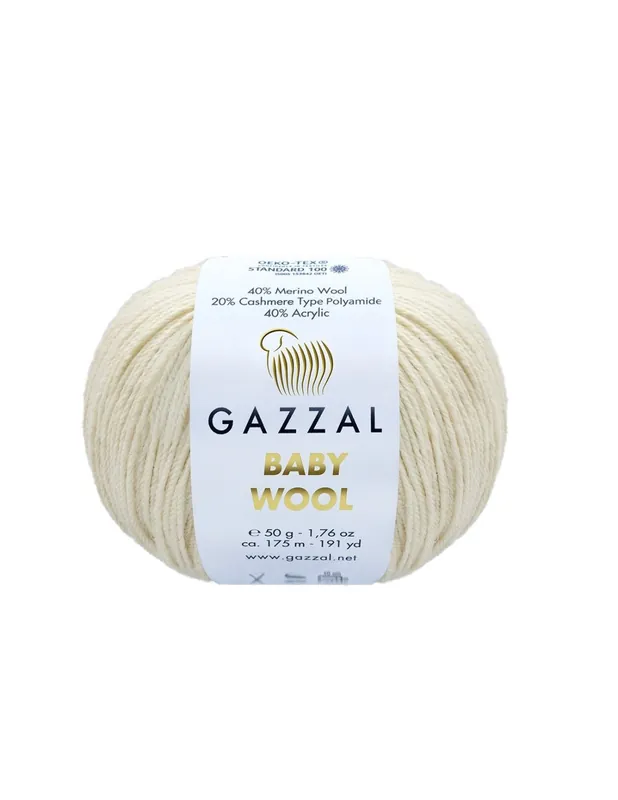 Tylko w tym tygodniu - Włóczka Baby Wool 829 kremowa