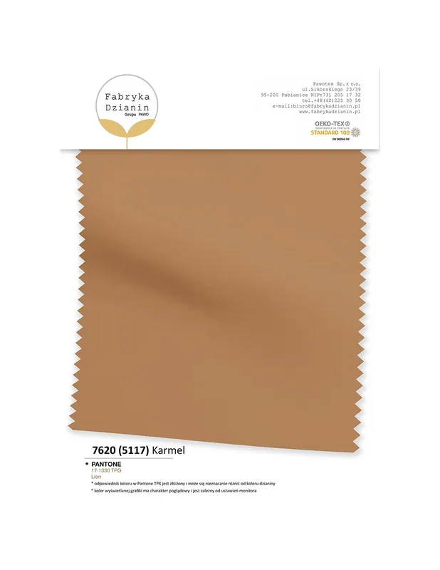 Jakość premium - Ściągacz gładki E02 Karmel 5117 (7620)