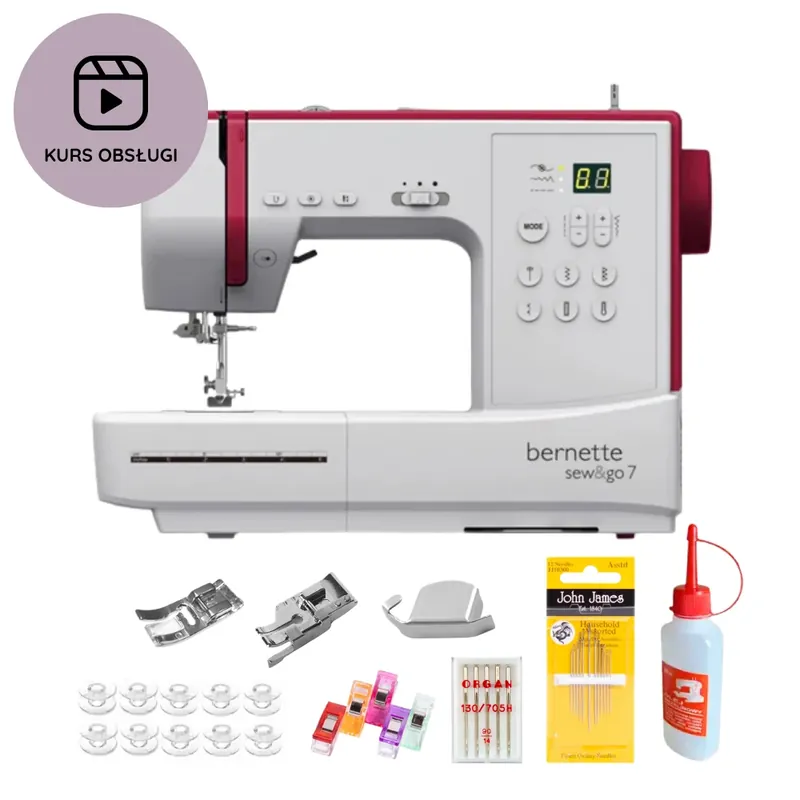 Maszyna do szycia Bernette SEW&GO 7 + KURS obsługi + GRATISY - Zamów online