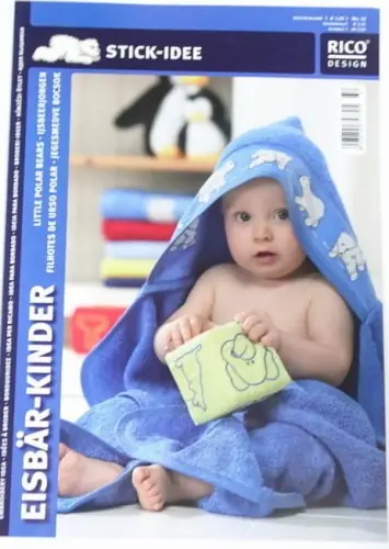 Ostatnie sztuki - Hardanger Stick-Idee nr 32 Eisbar-Kinder (Dzieci niedzwiedzia polarnego)