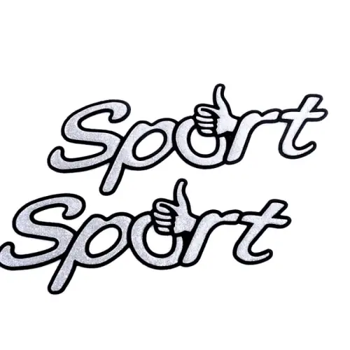 Aplikacja brokatowa Sport 2 szt | Produkt premium
