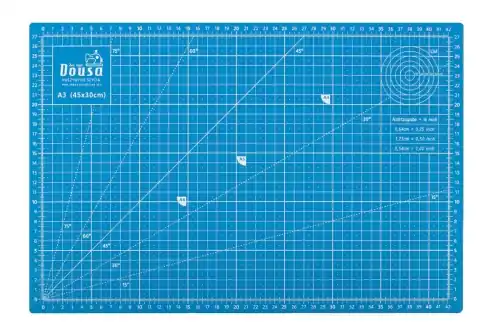Megacena | 43 - Mata samogojąca 45 x 30 cm dwustronna błękitna