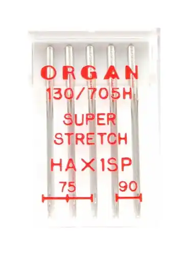 3013 Igły półpłaskie Organ Super Stretch do dzianin MIX 75+90 | Hit sprzedażowy