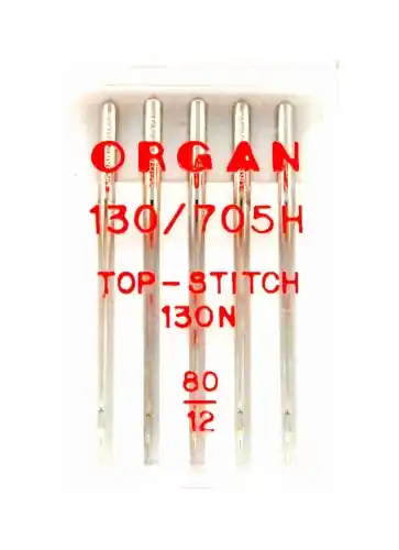 3026 Igły półpłaskie Organ Top Stitch 80 - Supercena
